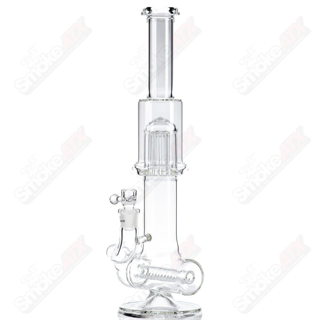 13/Inline Flower Tube Leisure Glass - Smoke ATX