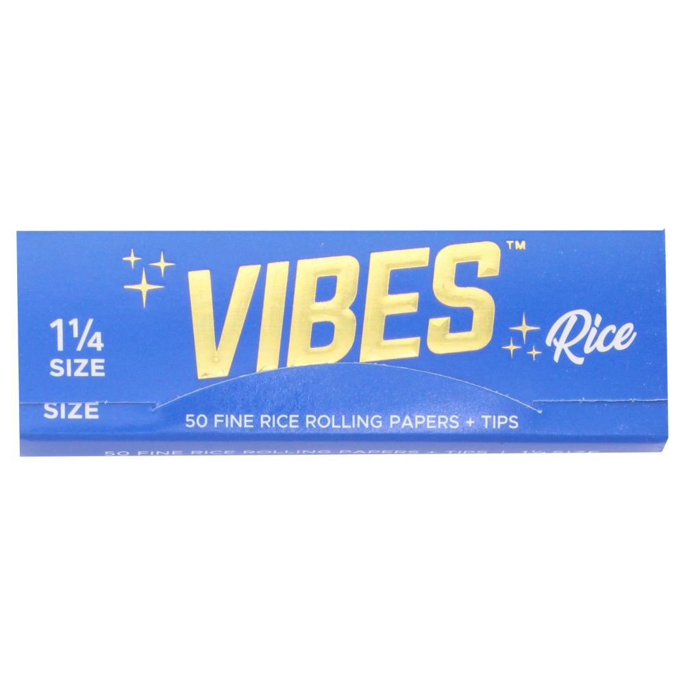 1 1/4 Rice Rolling Papers + Tips Vibes