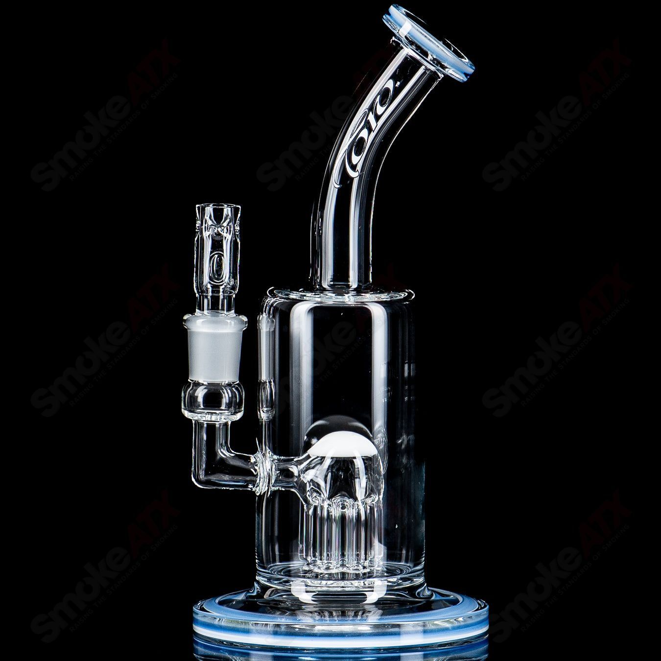 #3 14mm Mini Tree w Color Accent Toro Glass - Smoke ATX