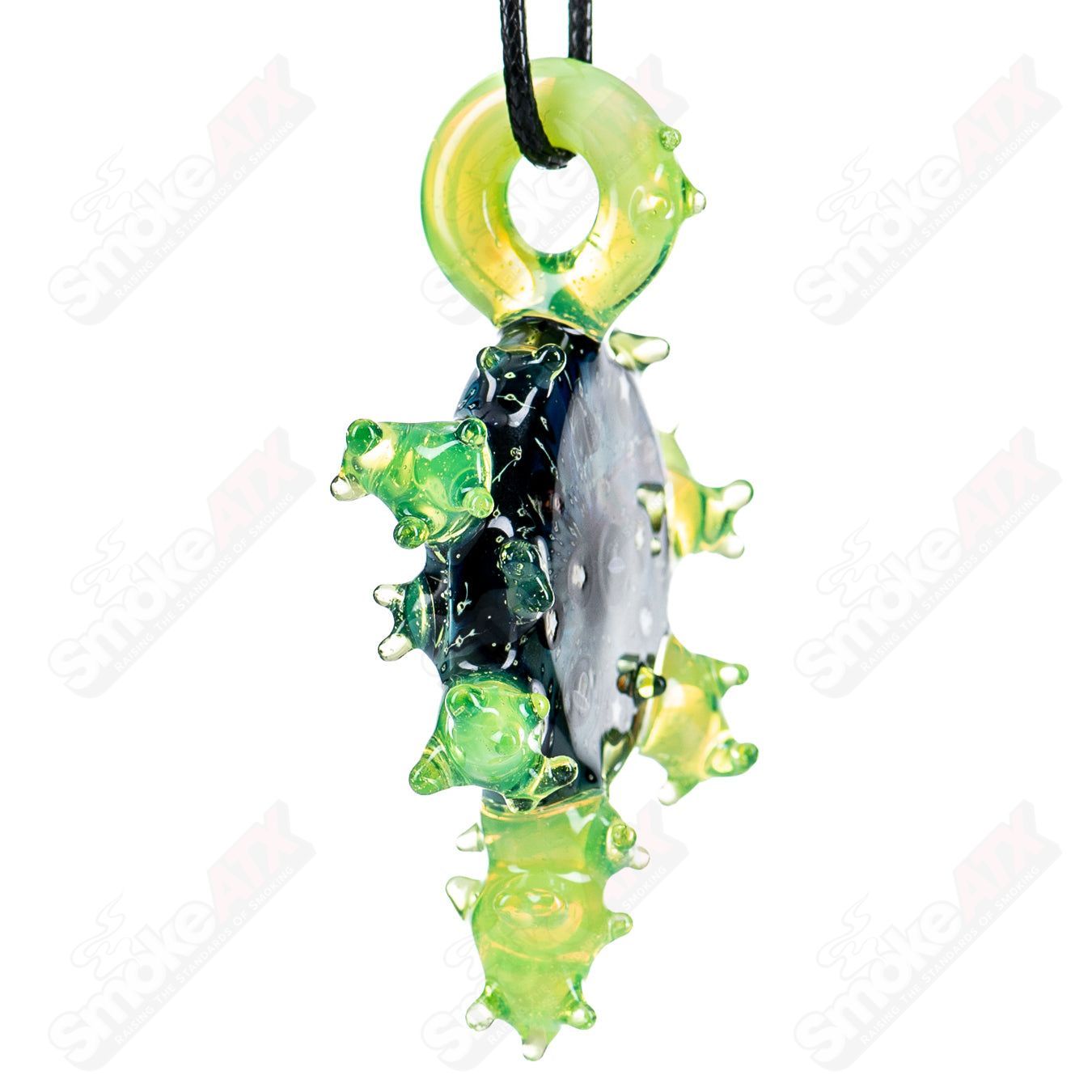 Slime In Space Pendant (Signed II'13 2/10) by Gemini Glass - Smoke ATX