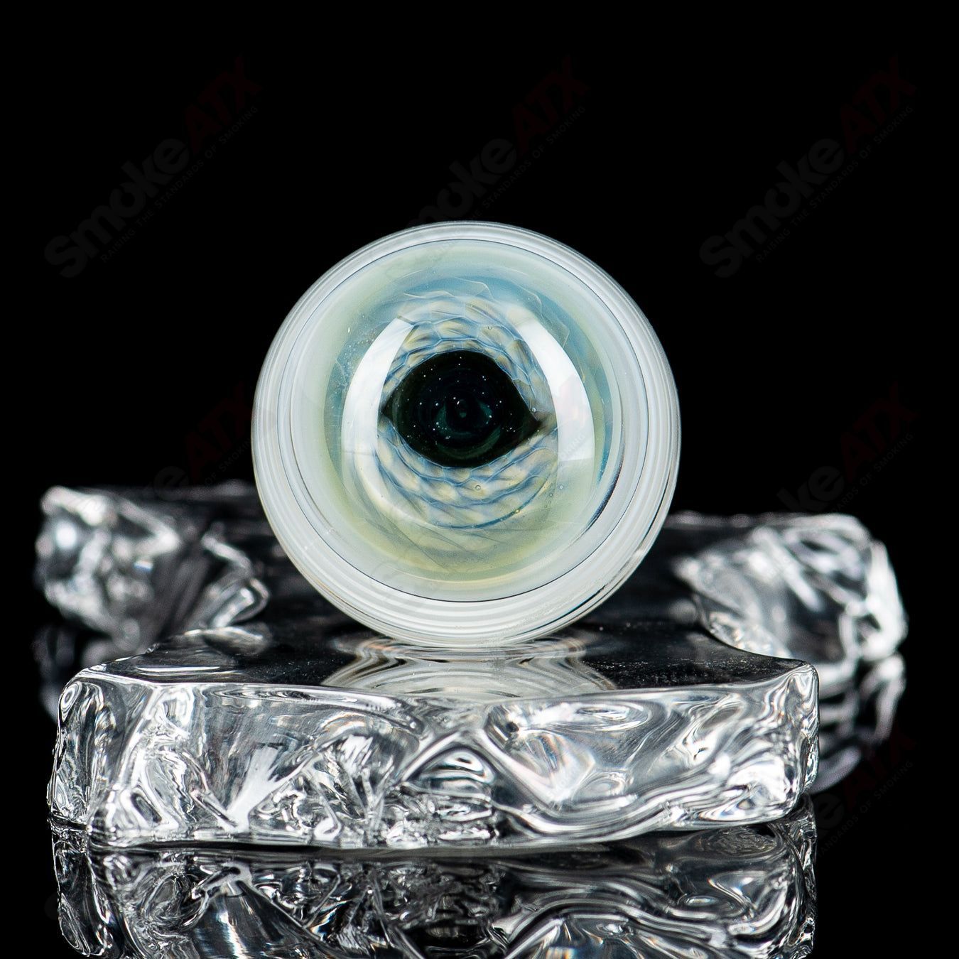 #1 Skull Eye Mili Top Mib Indo Glass - Smoke ATX