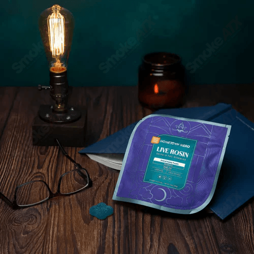 250mg Blueberry Delta-9 Live Rosin Gummies Hometown Hero - Smoke ATX