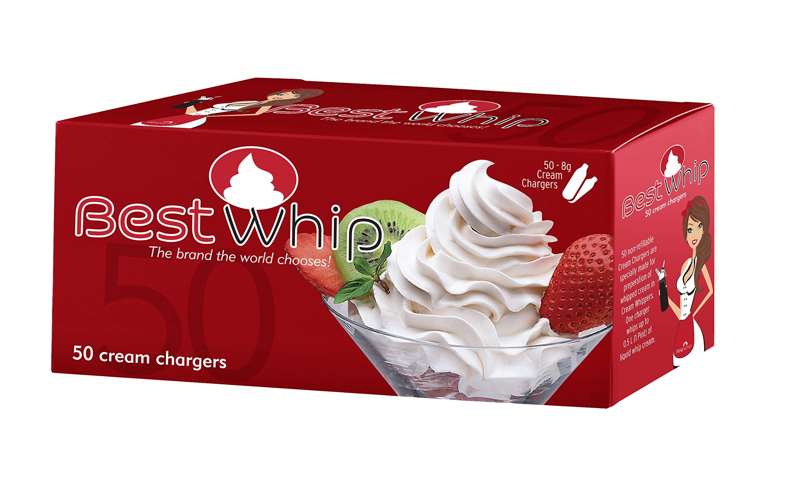 50pk Best Whip Cream Chargers - Smoke ATX