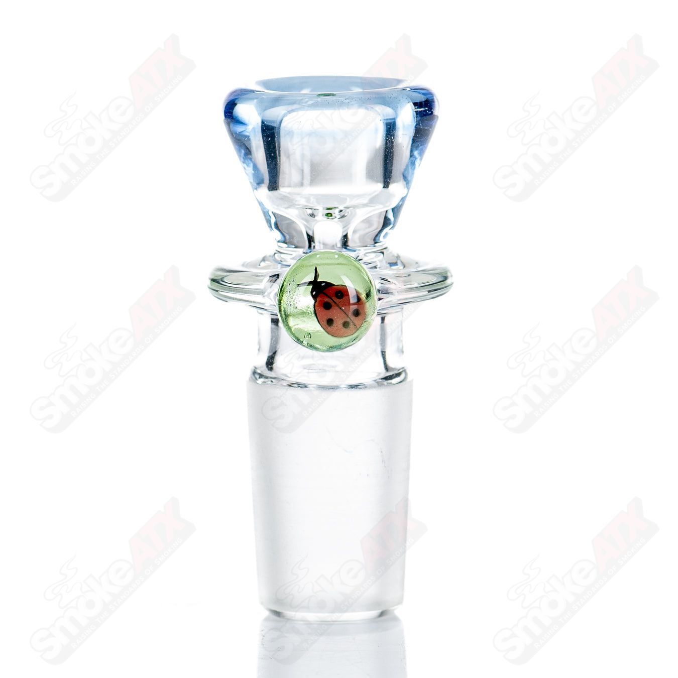 18mm Single Hole Slide w Millie (Lady Bug) by Black Tuna - Smoke ATX