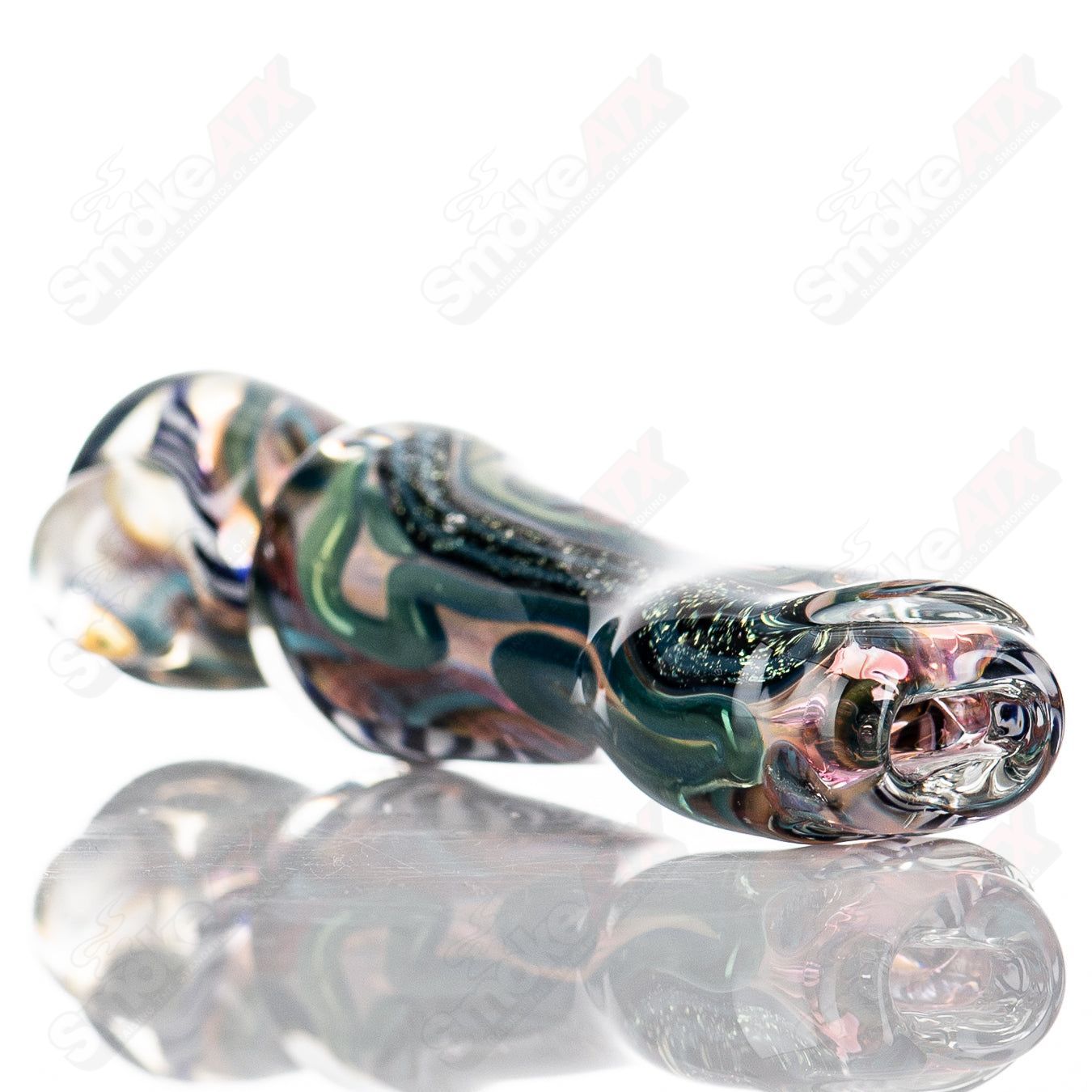 #5 Lg ISO Bat Chillum by Molten - Smoke ATX