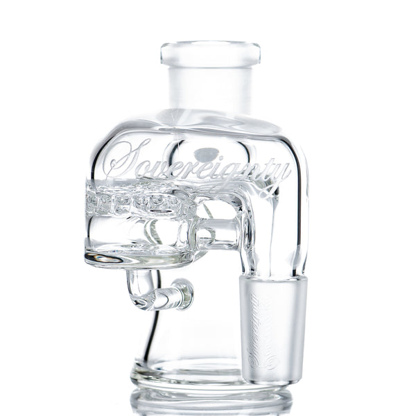 18mm Clear Dry Cleaner Ash Catcher Sovereignty (Side Logo) - Smoke ATX