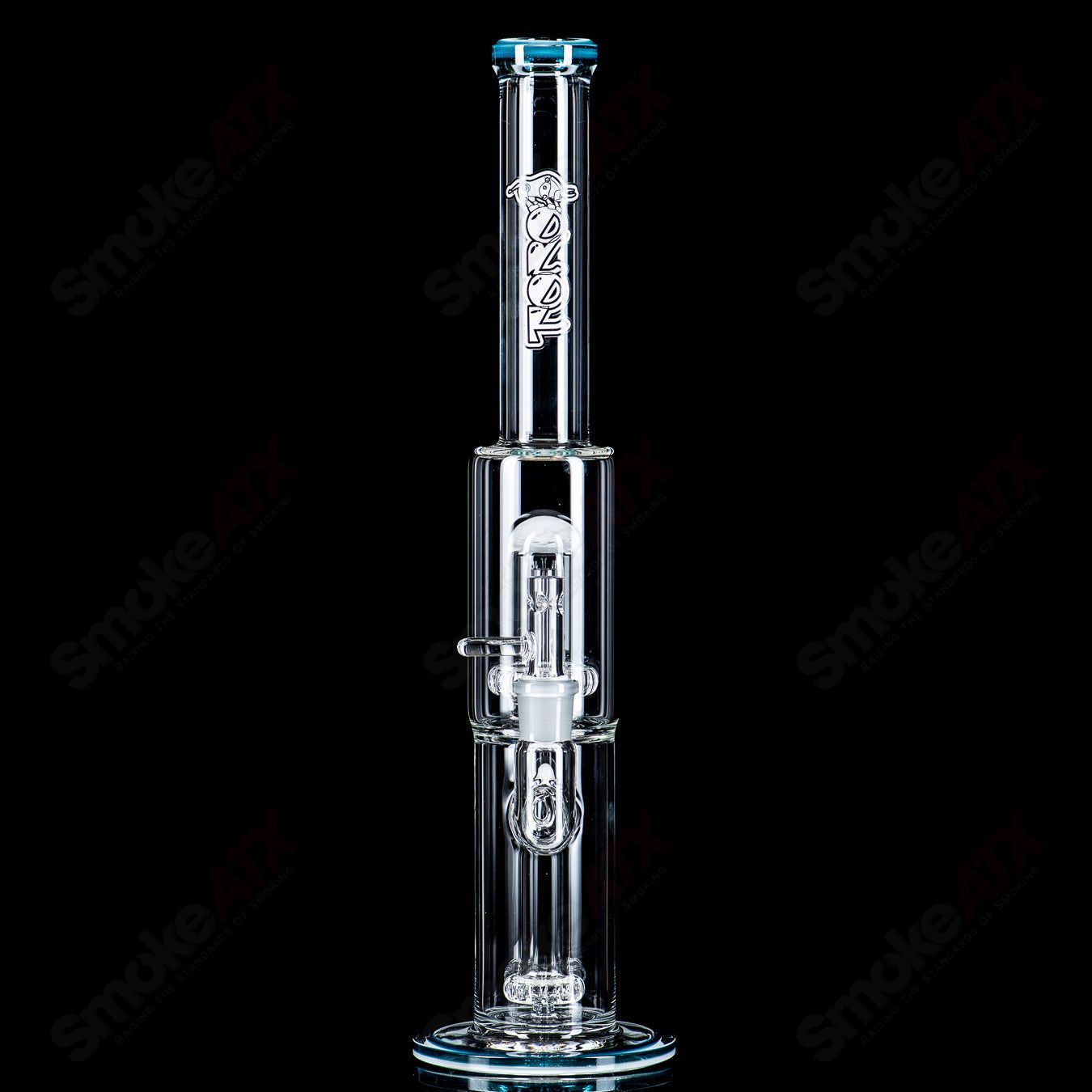 #1 18mm Full Size Circ to Circ w/ Reversal Sections by Toro Glass - Smoke ATX