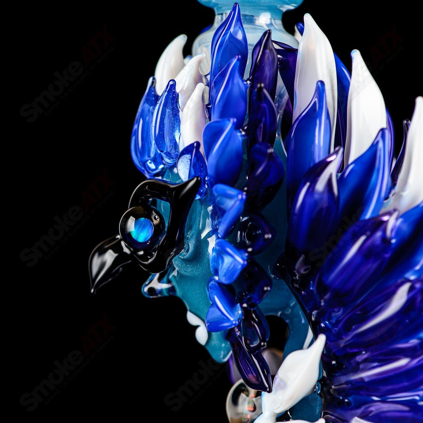 Lace Face Blue Jay Recycler (2 of the Bird Series) - Smoke ATX