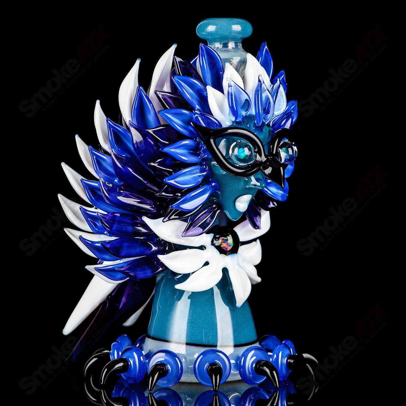 Lace Face Blue Jay Recycler (2 of the Bird Series) - Smoke ATX