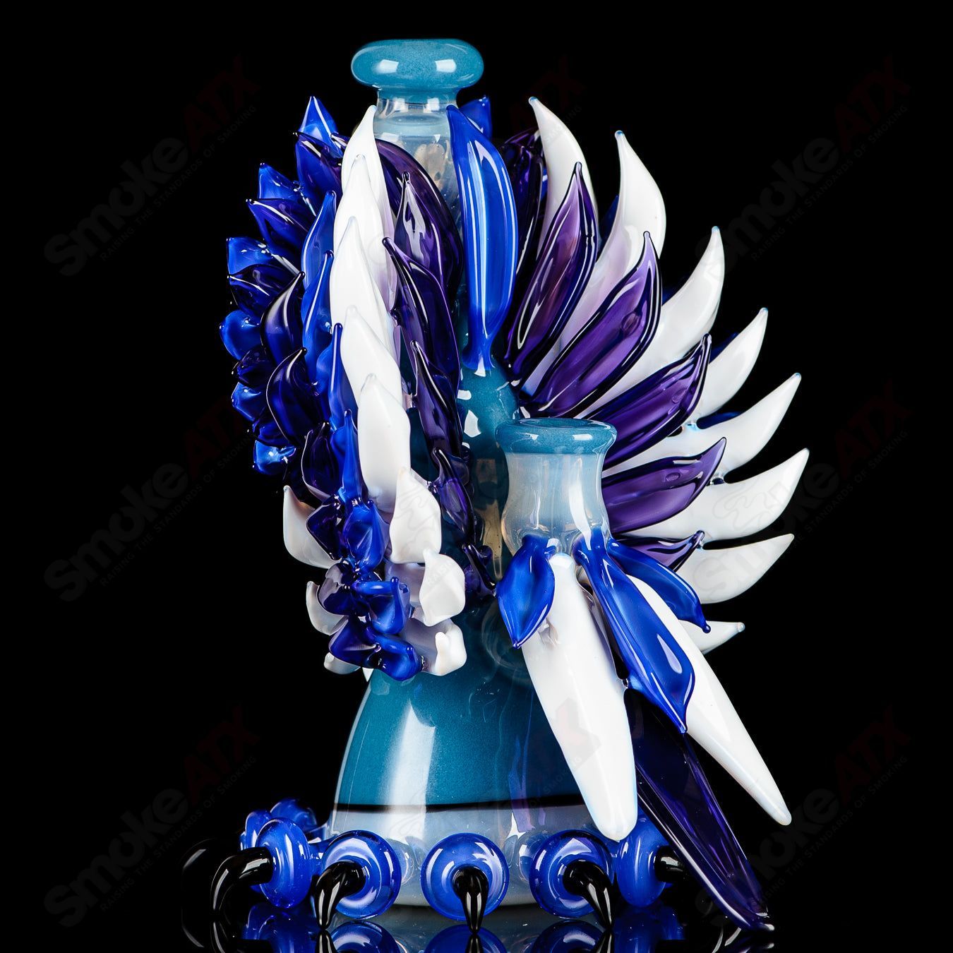 Lace Face Blue Jay Recycler (2 of the Bird Series) - Smoke ATX