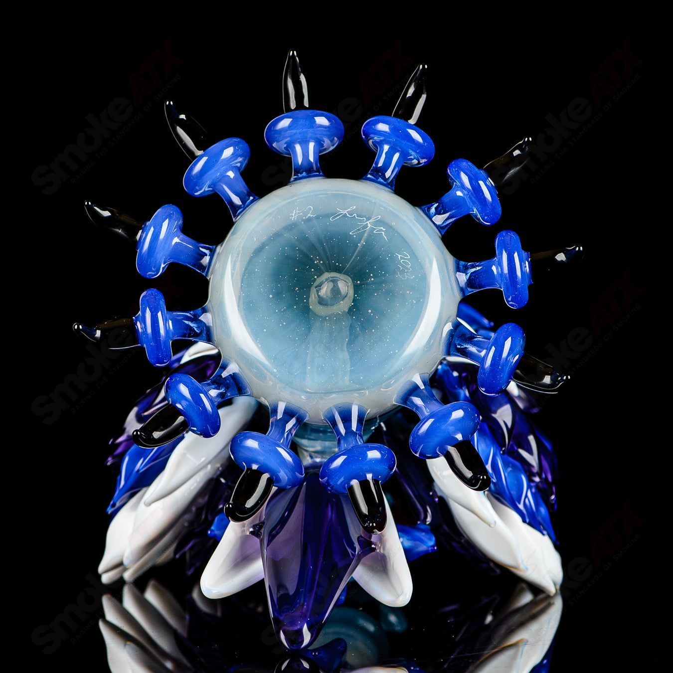 Lace Face Blue Jay Recycler (2 of the Bird Series) - Smoke ATX