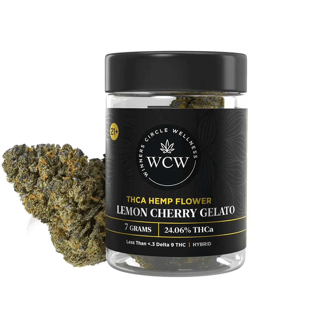 Lemon Cherry Gelato (Hybrid) 7G THC Flower Winners Circle Wellness - Smoke ATX