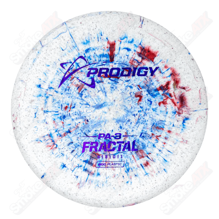 170-174g Red/Blue PA-3 Putt & Approach Disc - 300 Fractal Plastic Prodigy Disc - Smoke ATX