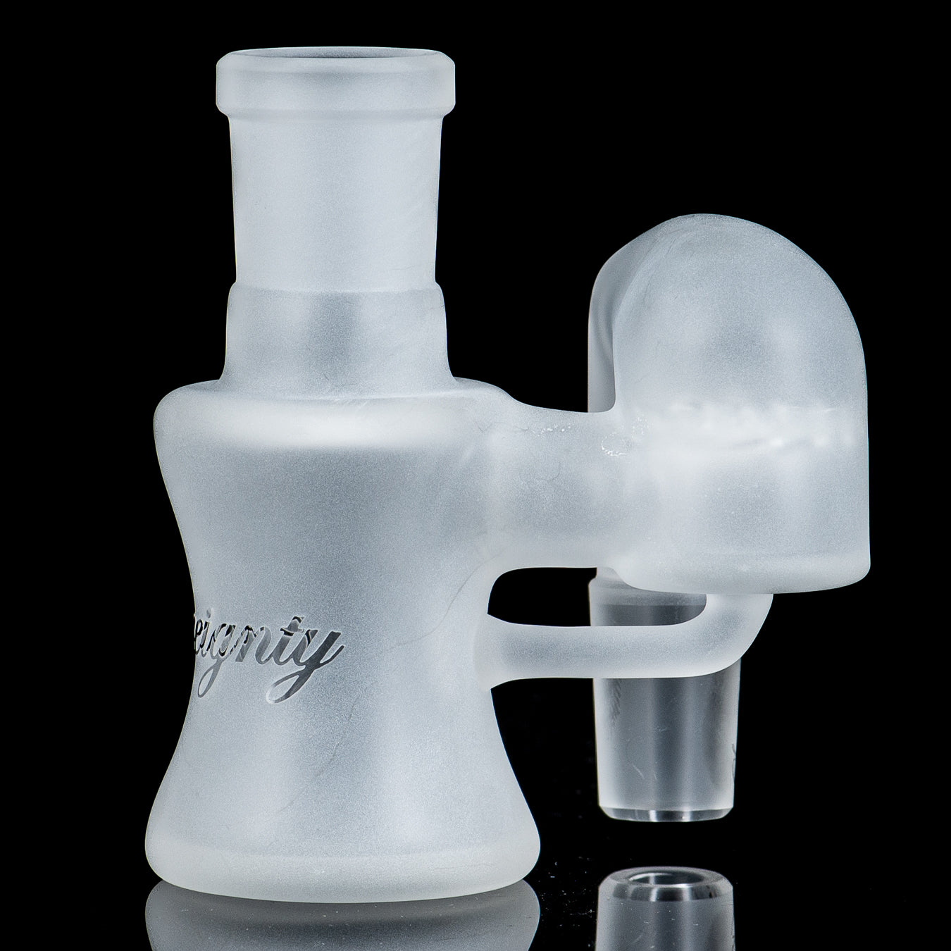 18mm Frosted Dry Cleaner Ash Catcher by Sovereignty Style #6 - Smoke ATX