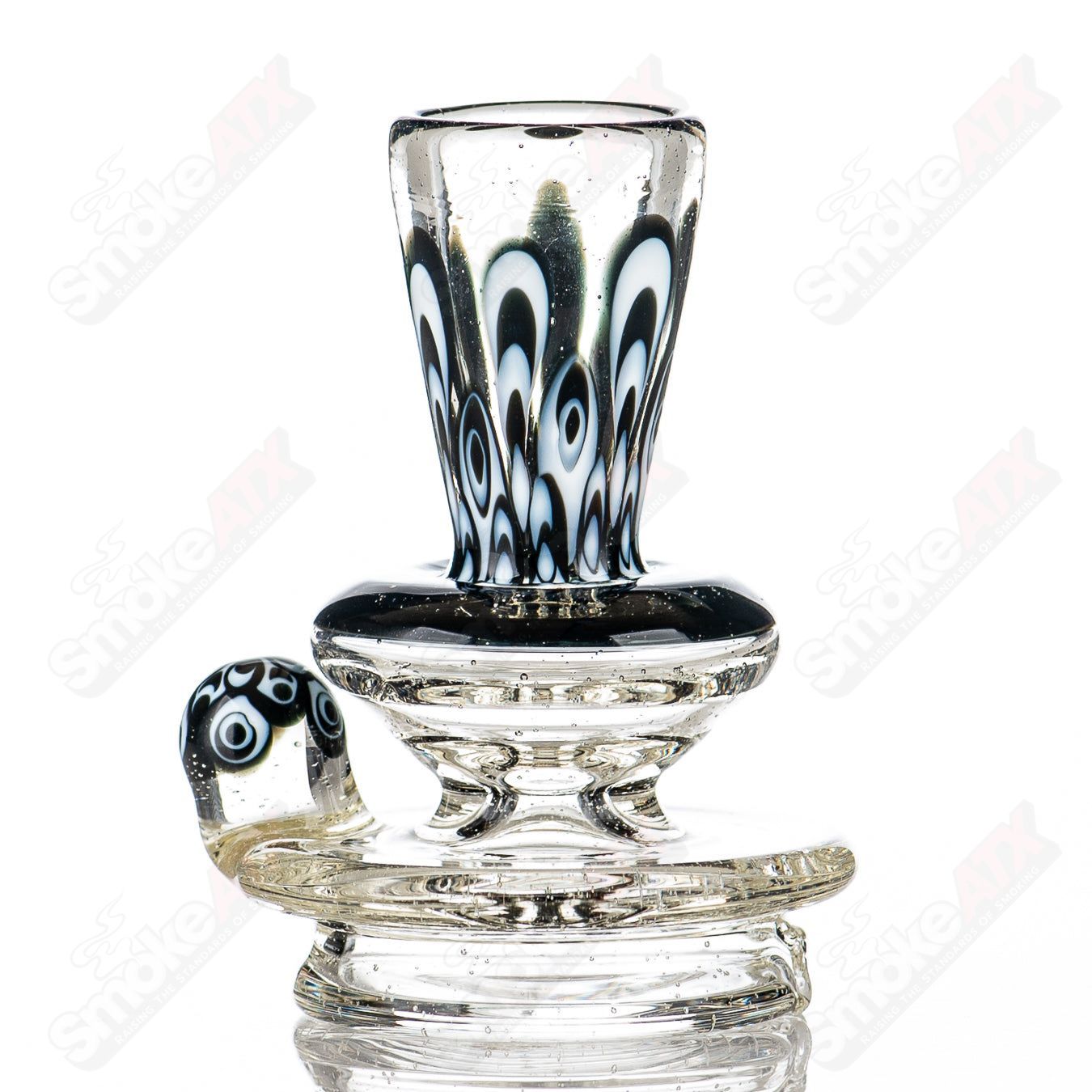 #4 UV Dot-Stack Dry Puffco Top Indo X Geoff Made - Smoke ATX