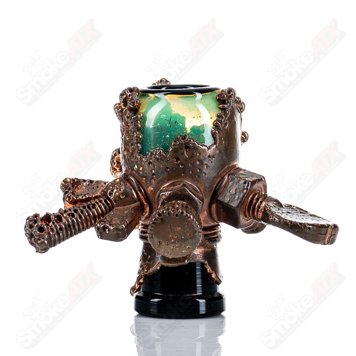 #3 14mm Slyme Electroformed Dome Slide by Snic Glass - Smoke ATX