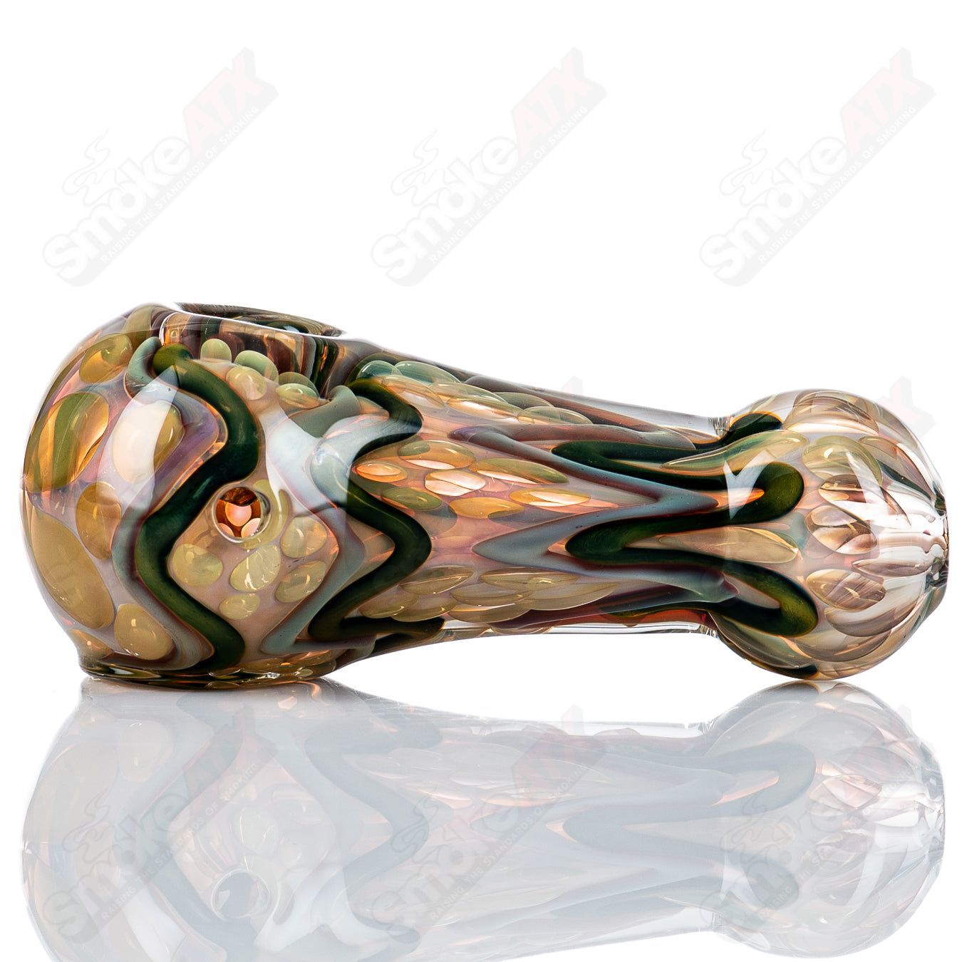 #3 Gold & Silver Fume I/O Spoon by Shane Smith - Smoke ATX