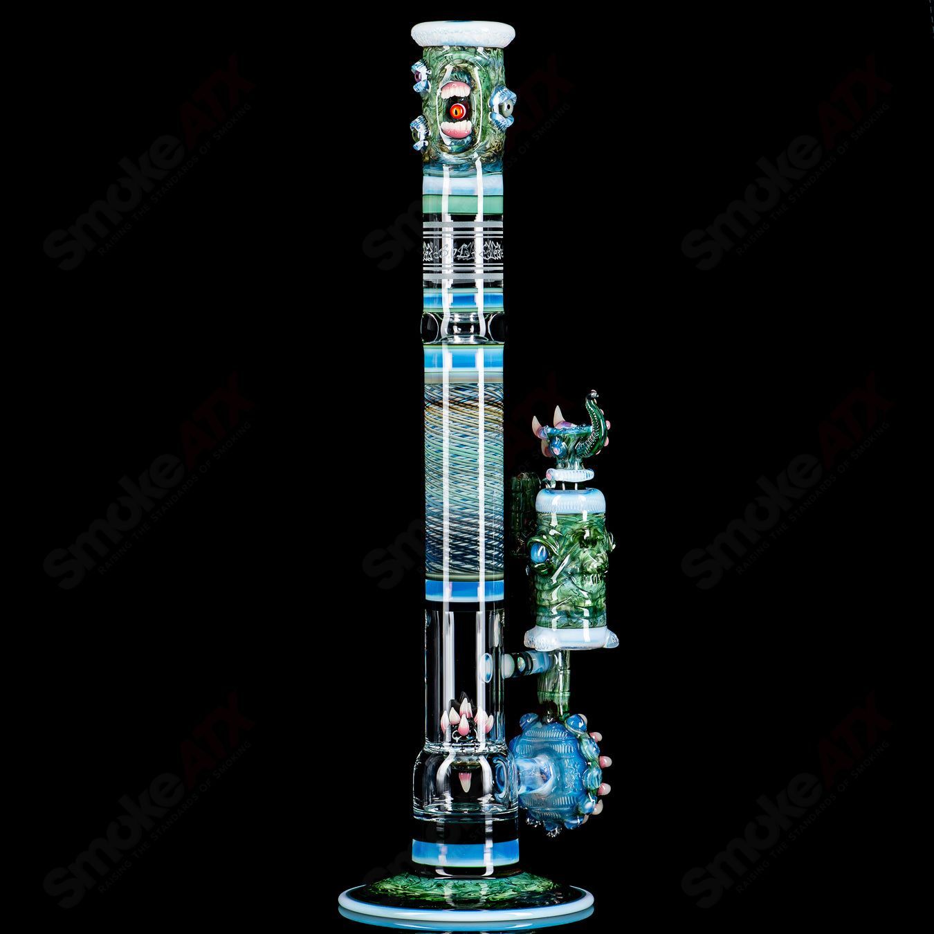 SoL-45 Lace Sphere & Dry Catcher Set by Salt x SoL Glassworks - Smoke ATX