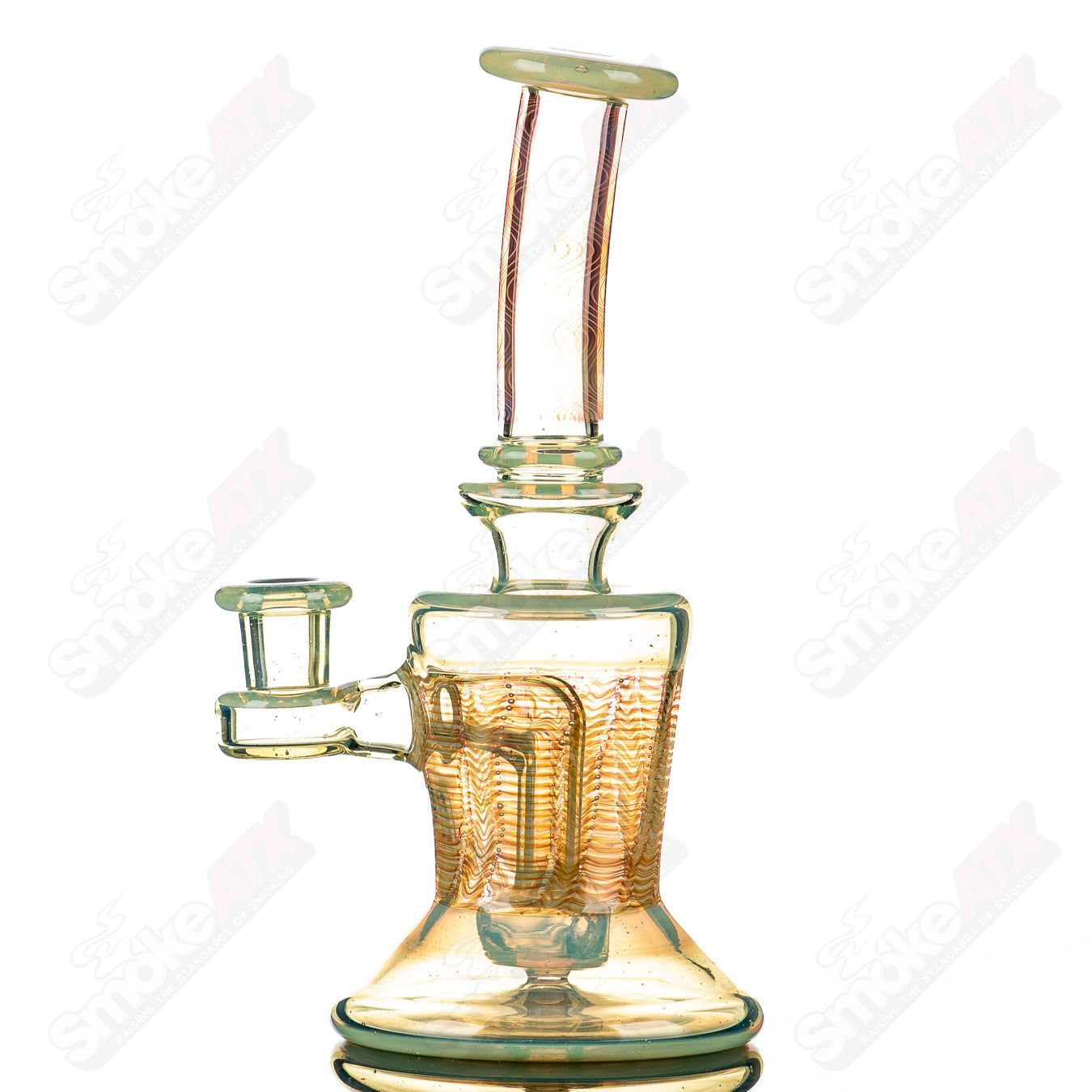 14mm Banger Hanger CFL Milky Yoshi/Custom Color Seth Jones - Smoke ATX