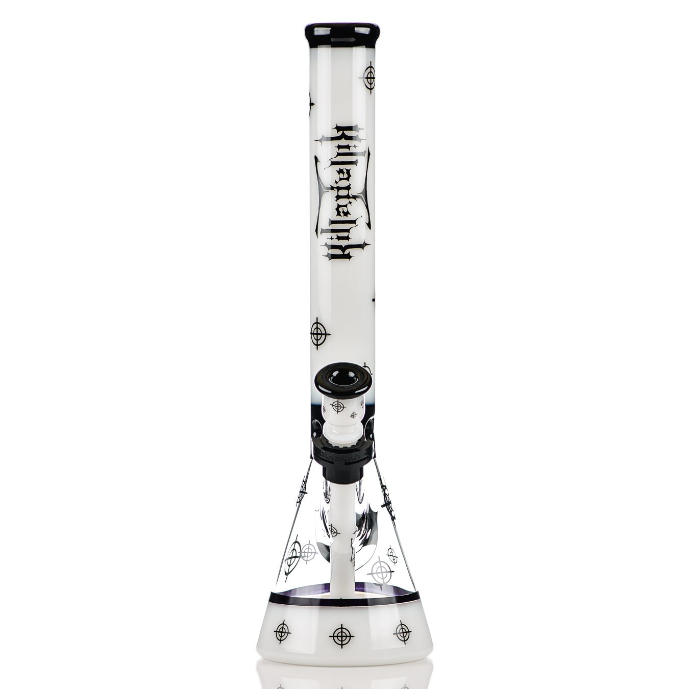 Medium White Scoped "Killadelph" Heavy Hitter Hybrid Beaker Illadelph - Smoke ATX