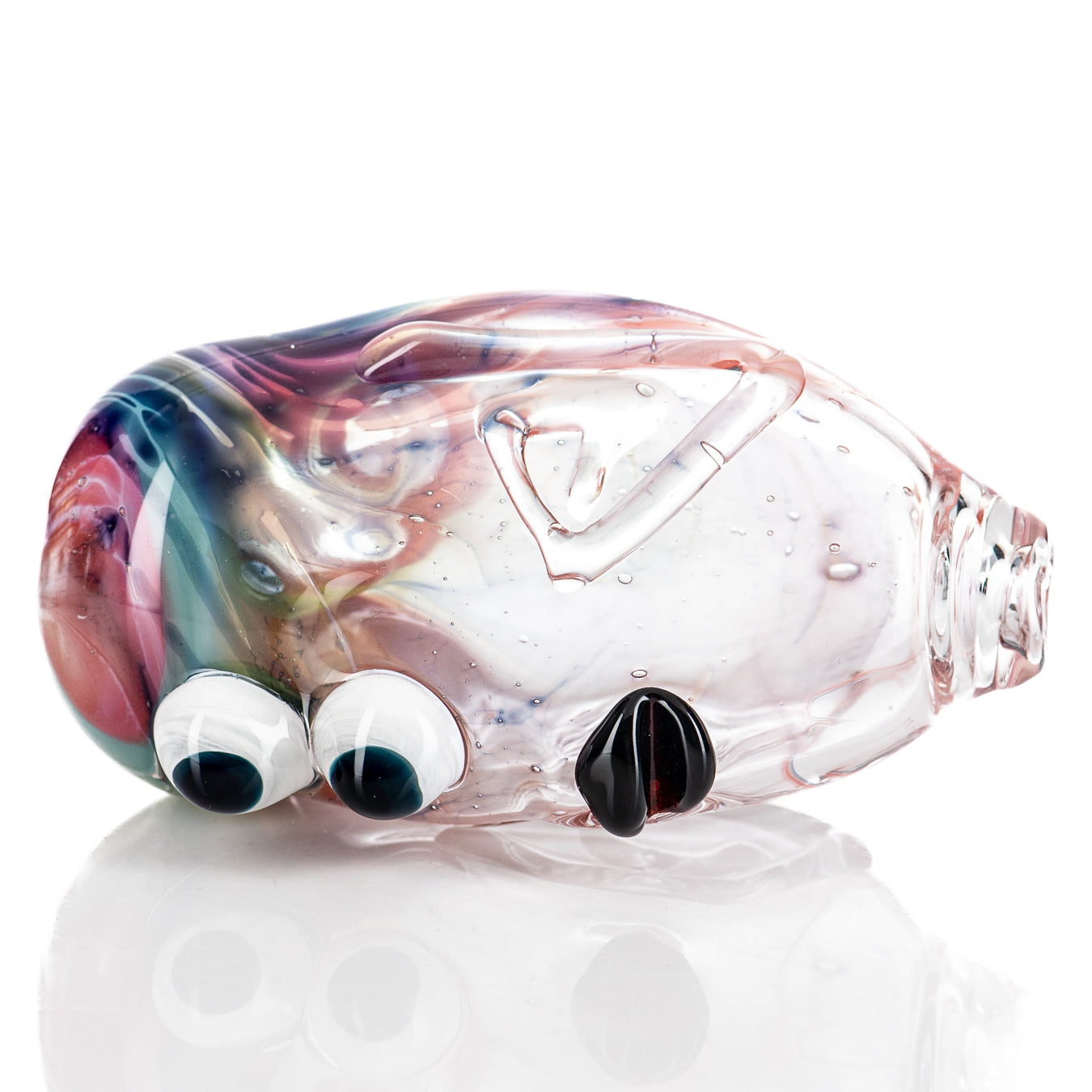 #5 2-Eyed Face Pipe Glass by Nobody - Smoke ATX