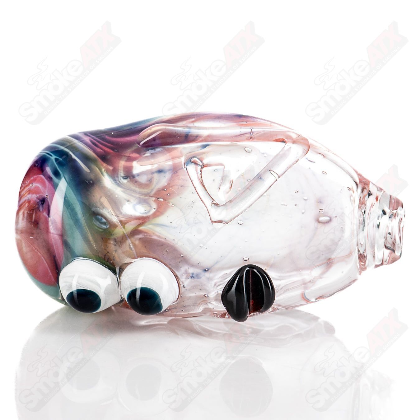 #5 2-Eyed Face Pipe Glass by Nobody - Smoke ATX