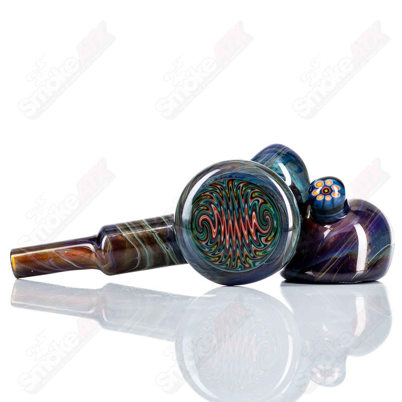 Dry Hammer w Wig Wag Moo Glass - Smoke ATX