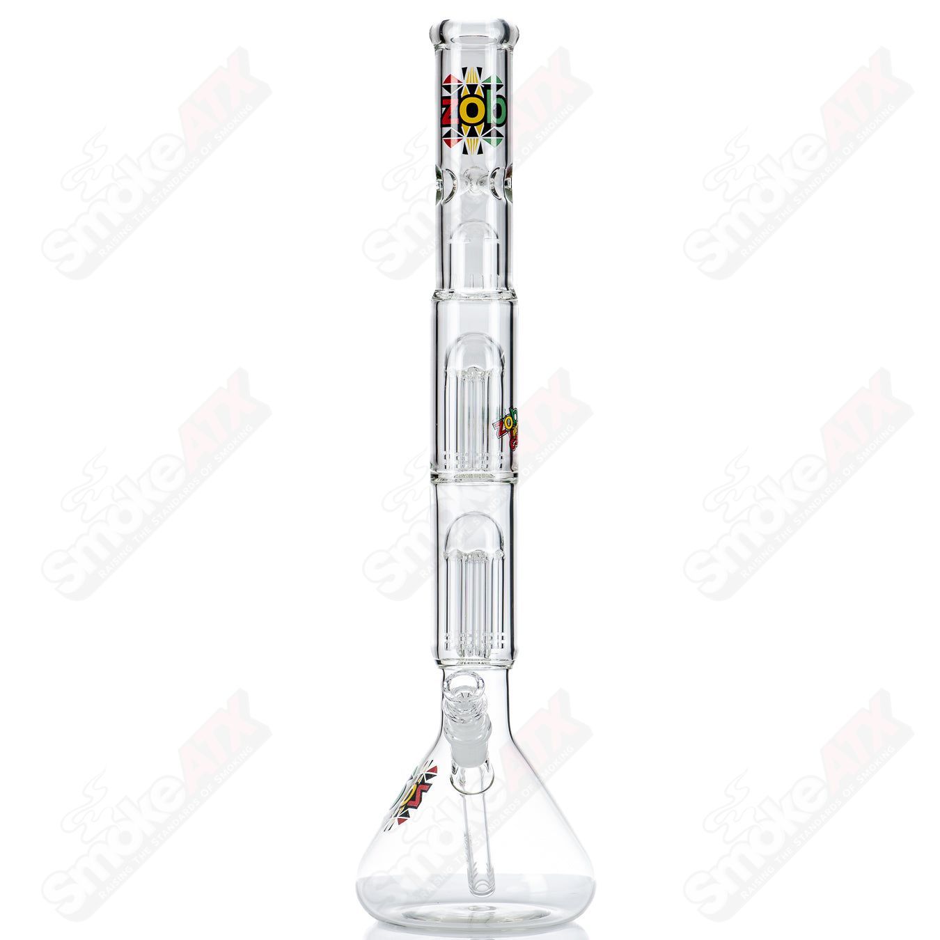 Mini Double 8 Arm Beaker (Rasta) ZOB - Smoke ATX