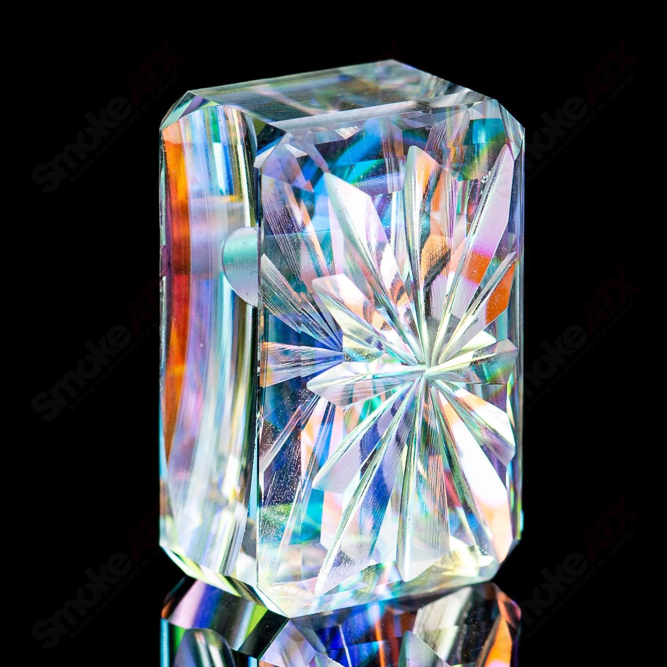 Fantasy Dichro Tablet Pendant by Fatal Facets - Smoke ATX