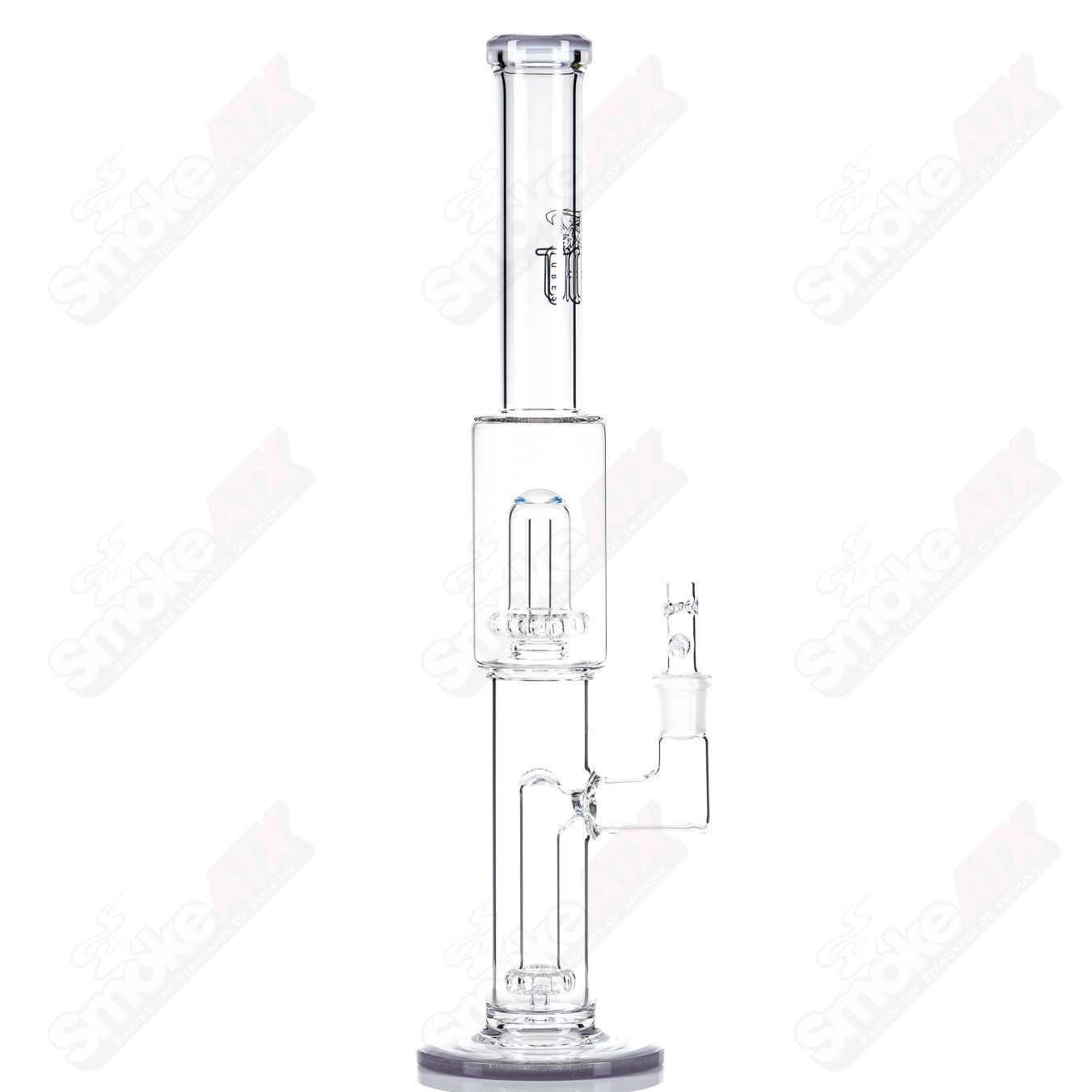 #1 18mm Full Size Circ to Circ w/ Color Cap (CFL) by Toro Glass - Smoke ATX