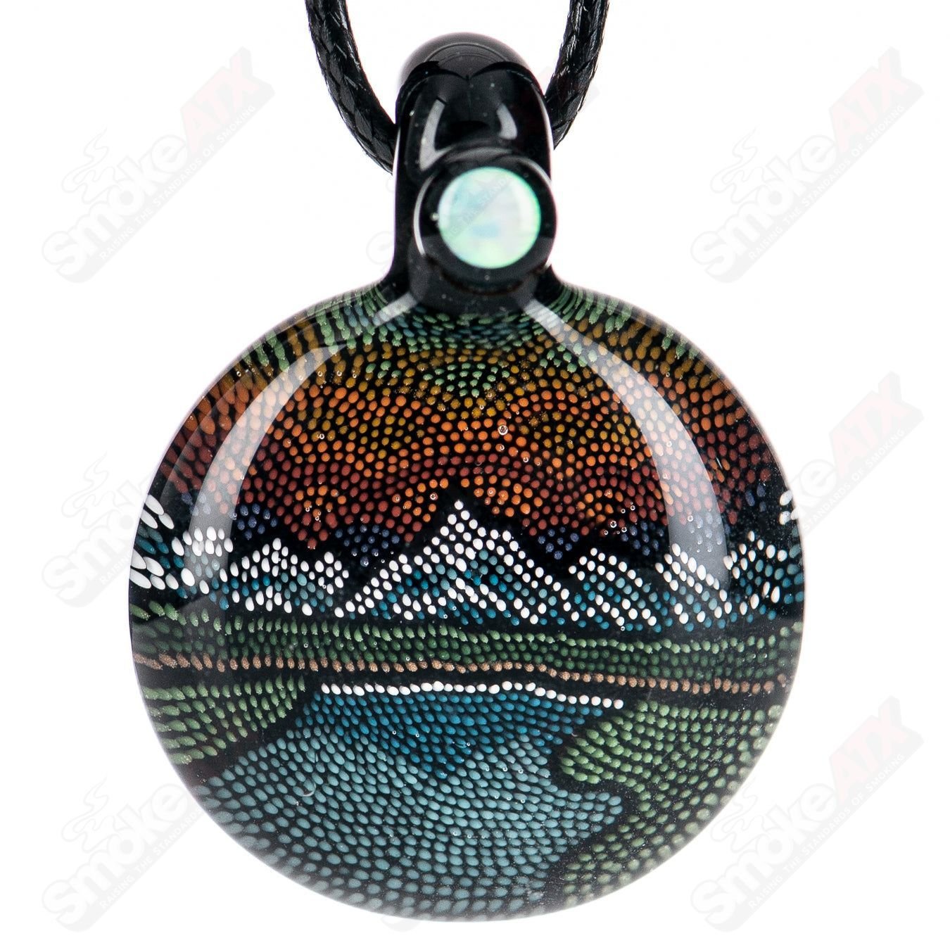 Mountain Pendant JH Glassworks - Smoke ATX