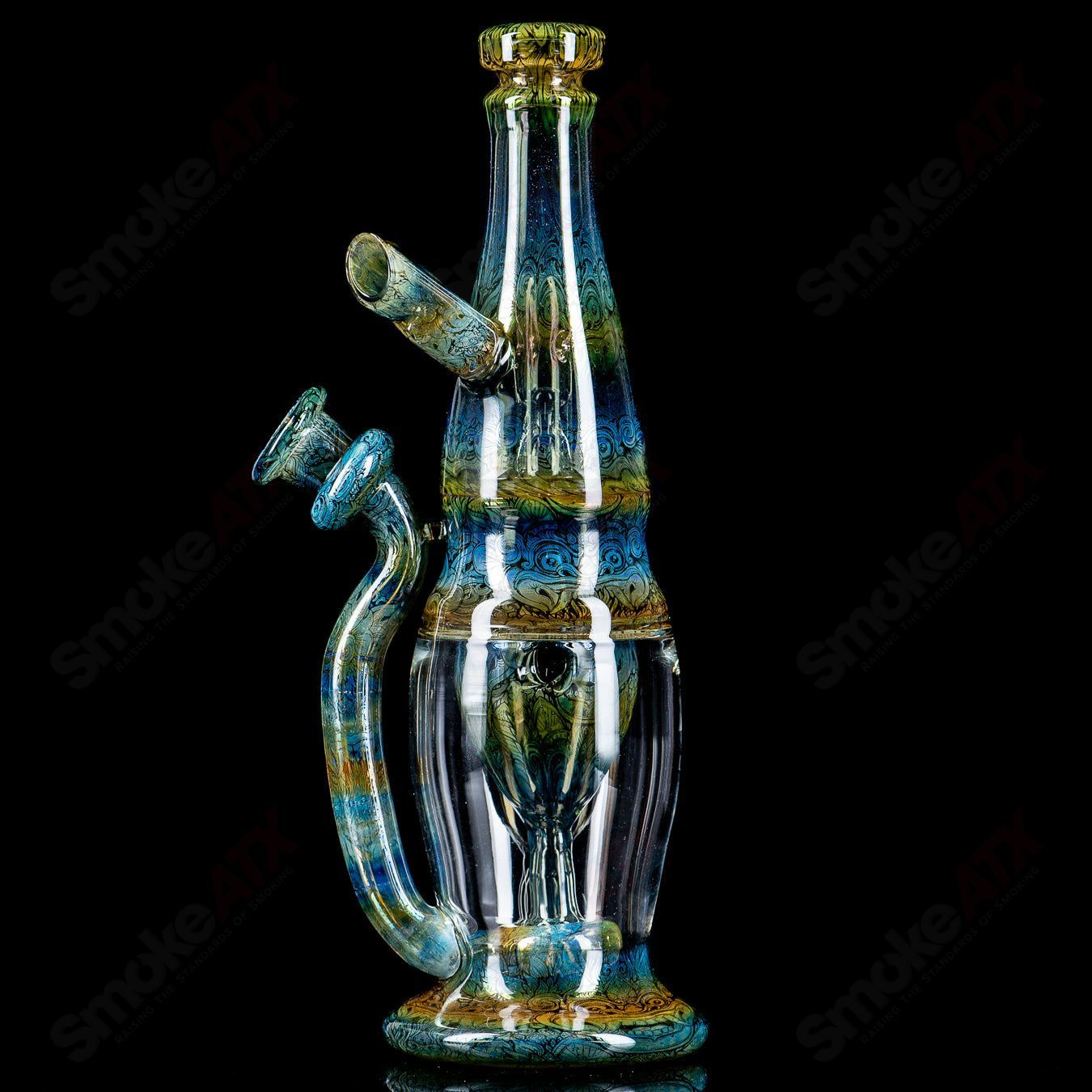 Fumed Apex Incycler (Signed 2021) RAM - Robert Mickelsen Glass - Smoke ATX