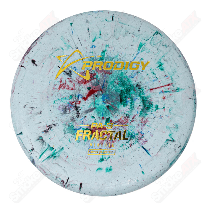 170-174g Red/Green PA-3 Disc - Fractal Firm Plastic Prodigy Disc - Smoke ATX