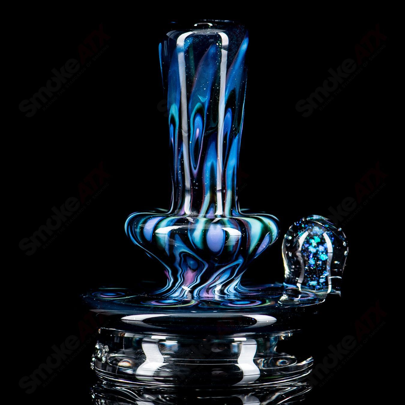 #3 UV Full Pattern Puffco Dry Top Indo x Geoff Made - Smoke ATX