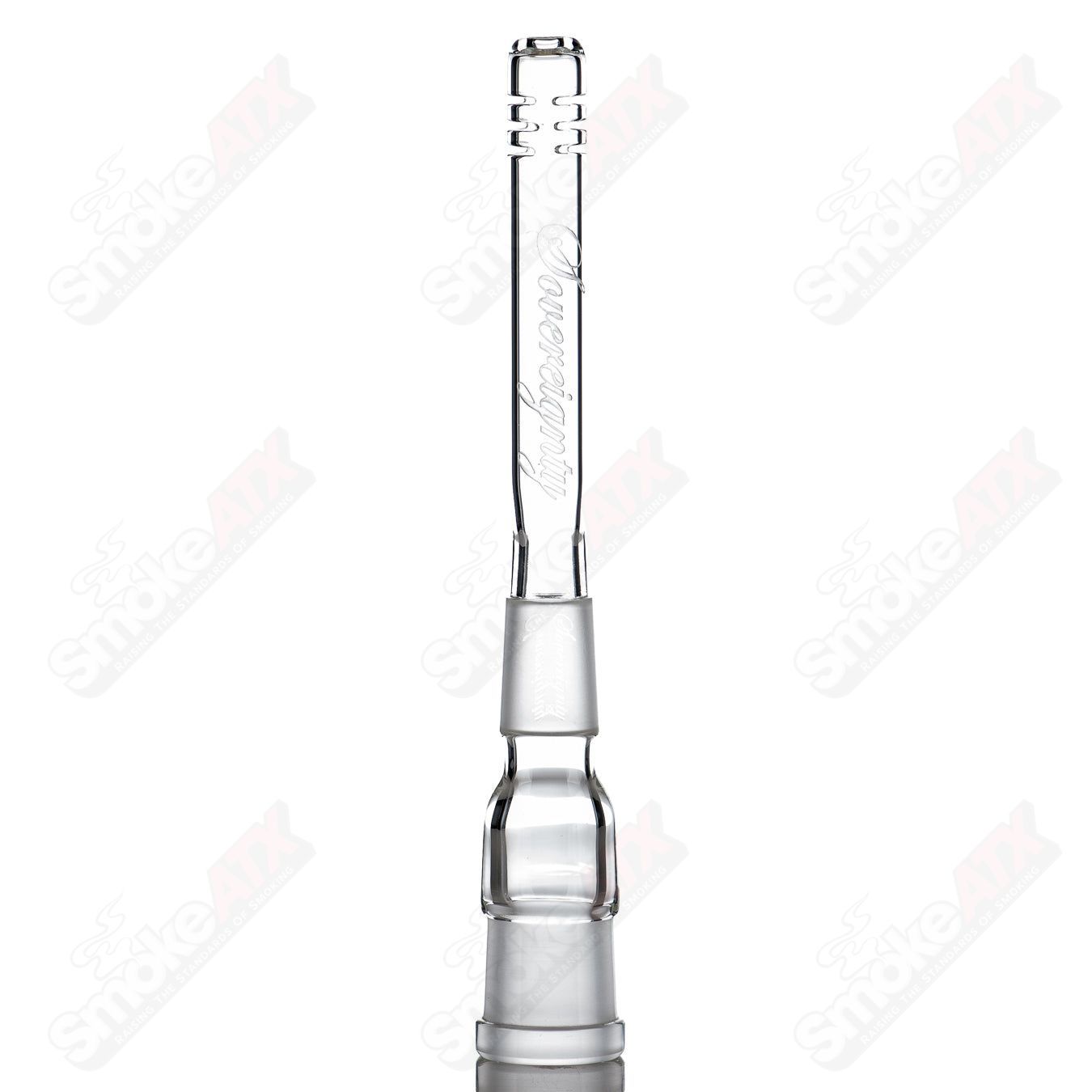 18/18mm 4" Slitted Downstem Sovereignty Glass - Smoke ATX