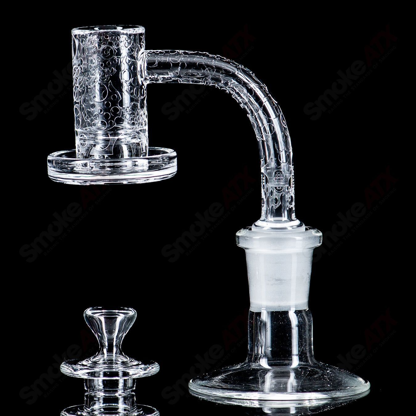 14/90 Quave Club Banger with Cap (Top Shelf) by Quave X Swiss Perc - Smoke ATX