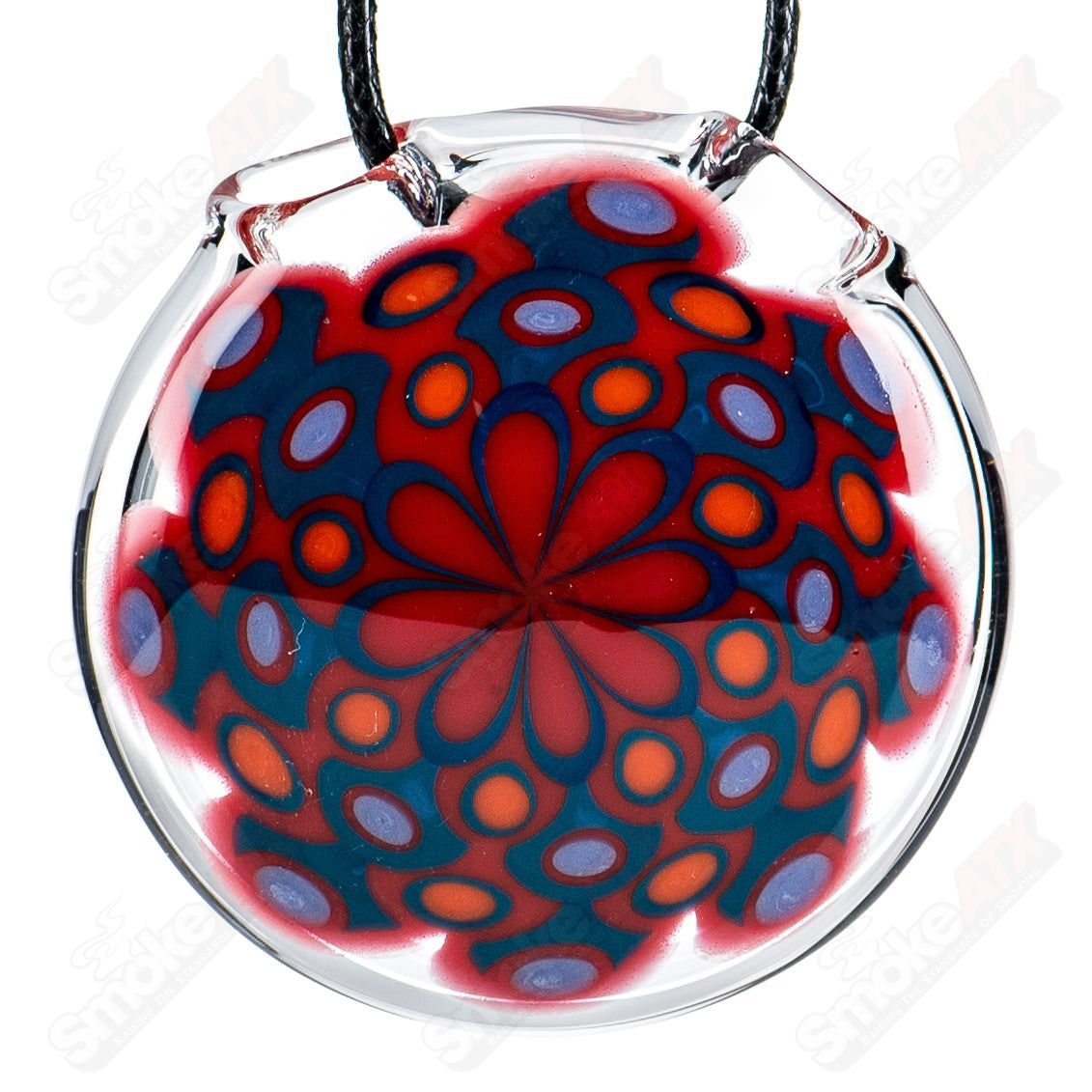 #1 Dotstack Pendant (Signed 2015) by Tyme Glass - Smoke ATX