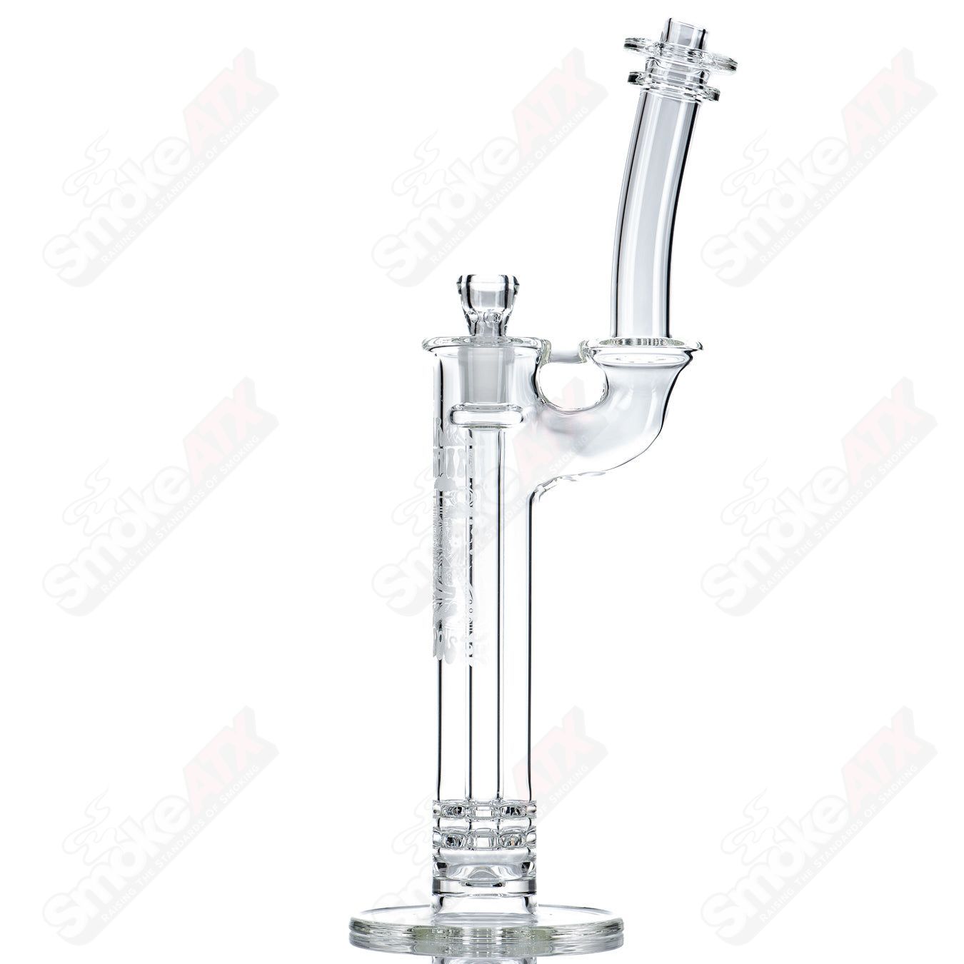 18mm King Ratchet Bubbler by Bear Mountain Studios - Smoke ATX