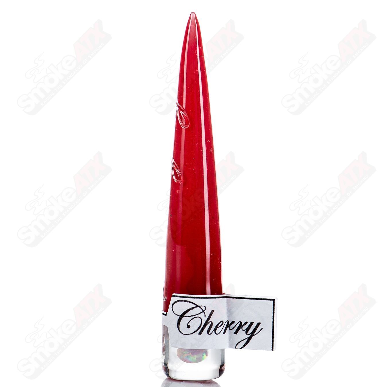 Opal Full Accent Cherry Poker Tool by Sovereignty Glass - Smoke ATX