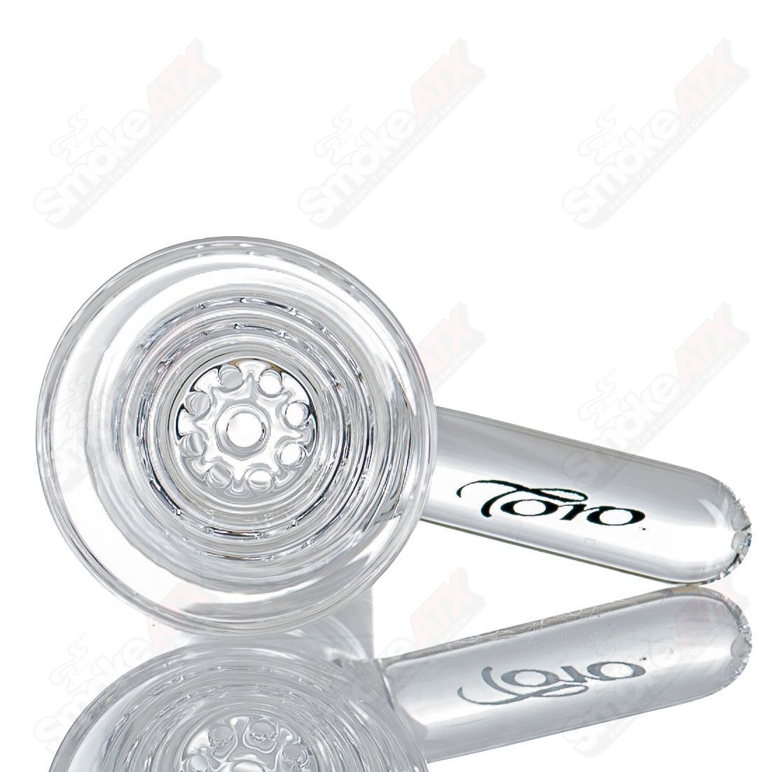 14mm Flared Jet Slide by Toro Glass - Smoke ATX