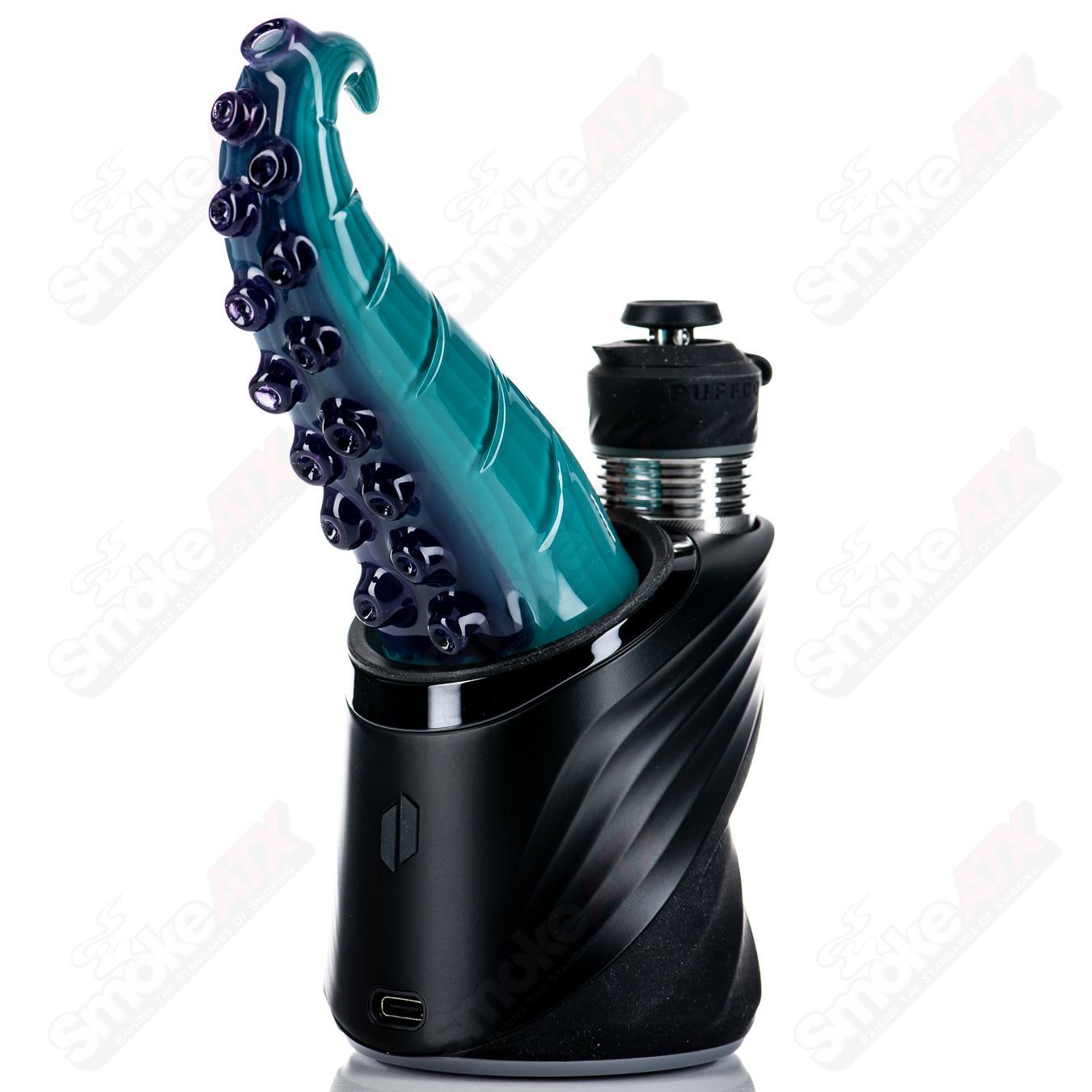 Tentacle Puffco Dry Top Burtoni Glass #4 - Smoke ATX