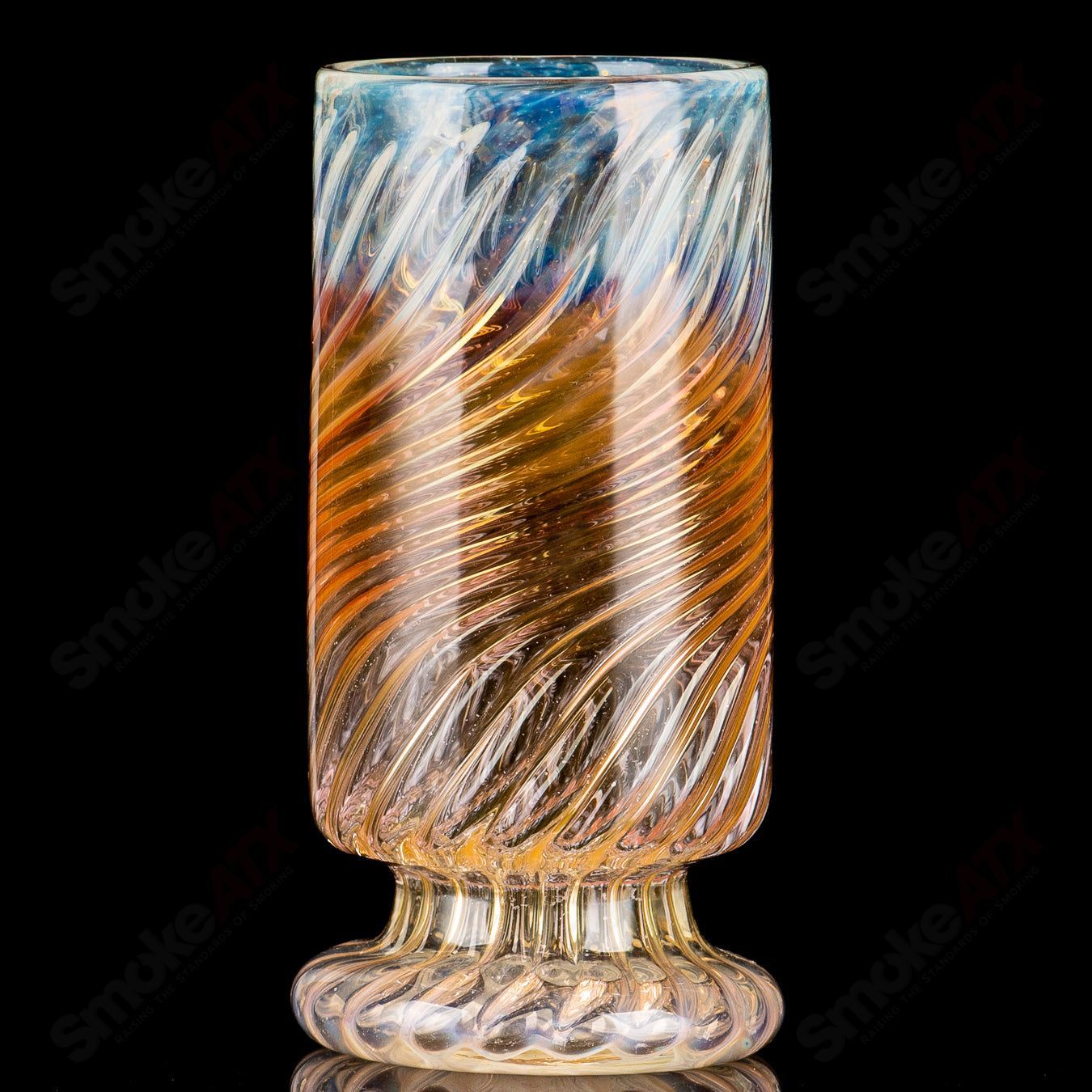 Fumed Cup Rocky Glass - Smoke ATX