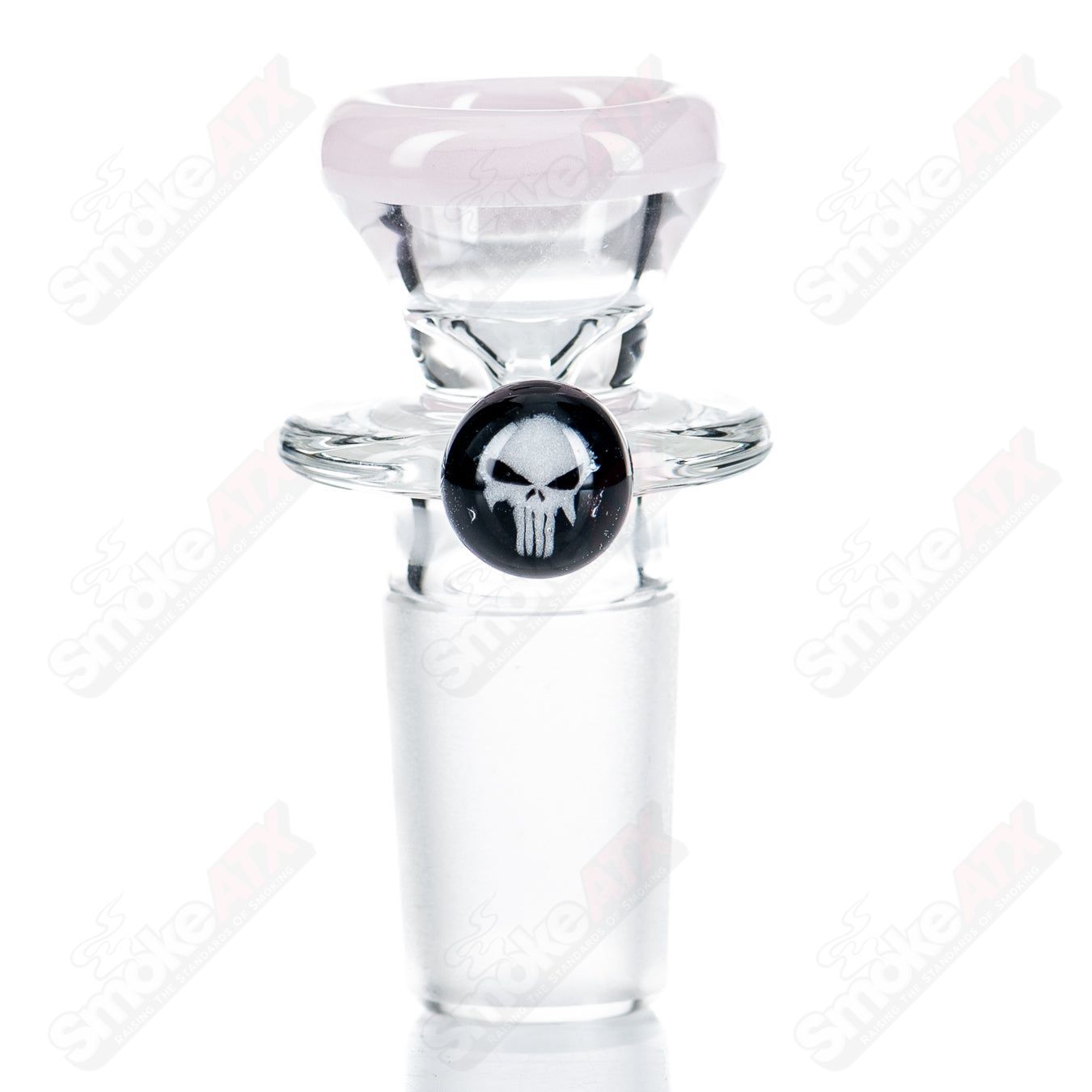 #2 18mm Single Hole Slide w Millie (Punisher) by Black Tuna - Smoke ATX