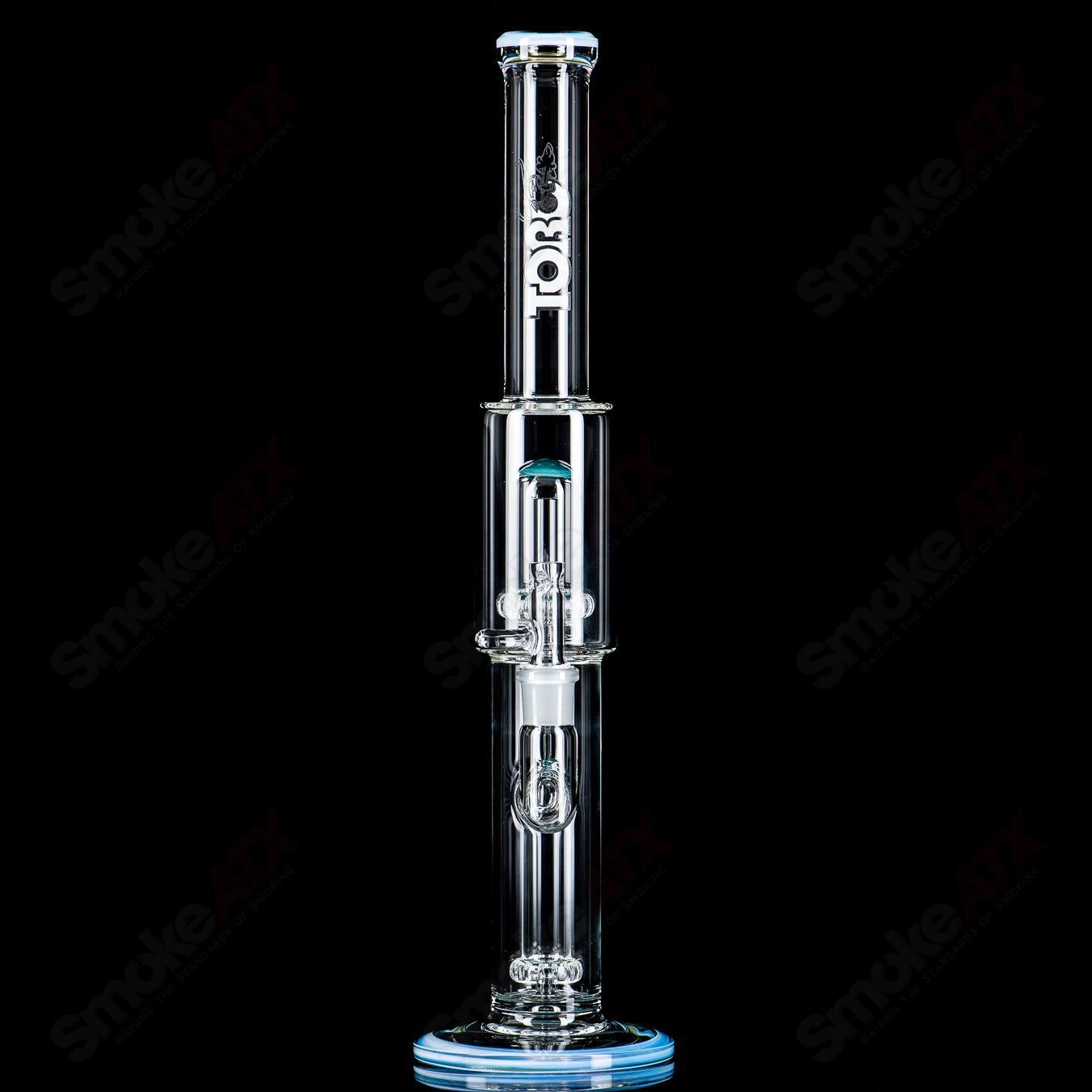 #2 18mm Full Size Circ to Circ w/ Color Cap by Toro Glass - Smoke ATX