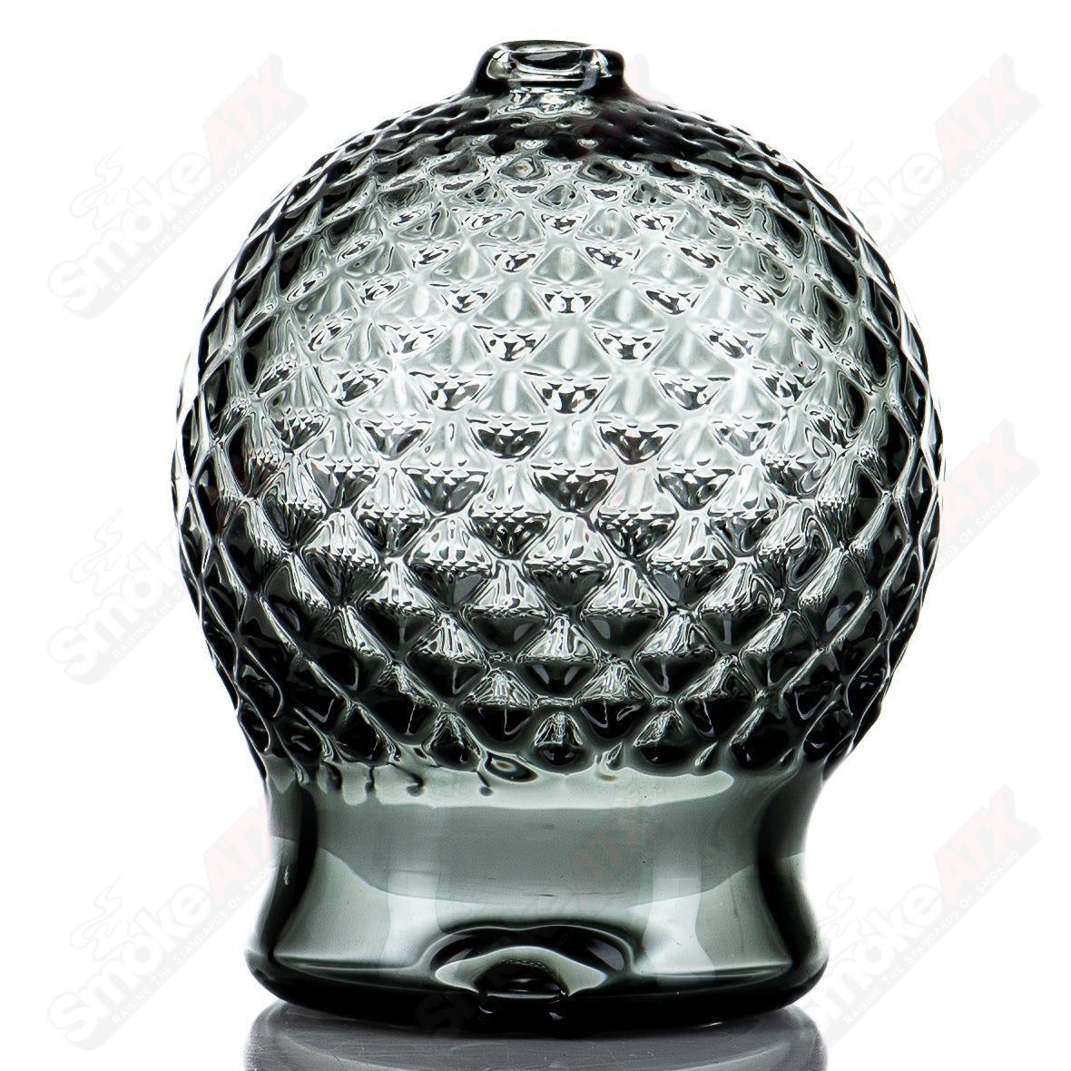 Sphere Transparent Grey Diamond tech Dry Puffco Top - Smoke ATX