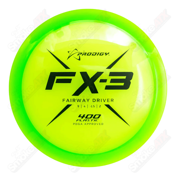 170-176g Green FX3 Fairway Driver Disc - 400 Plastic Prodigy Disc - Smoke ATX