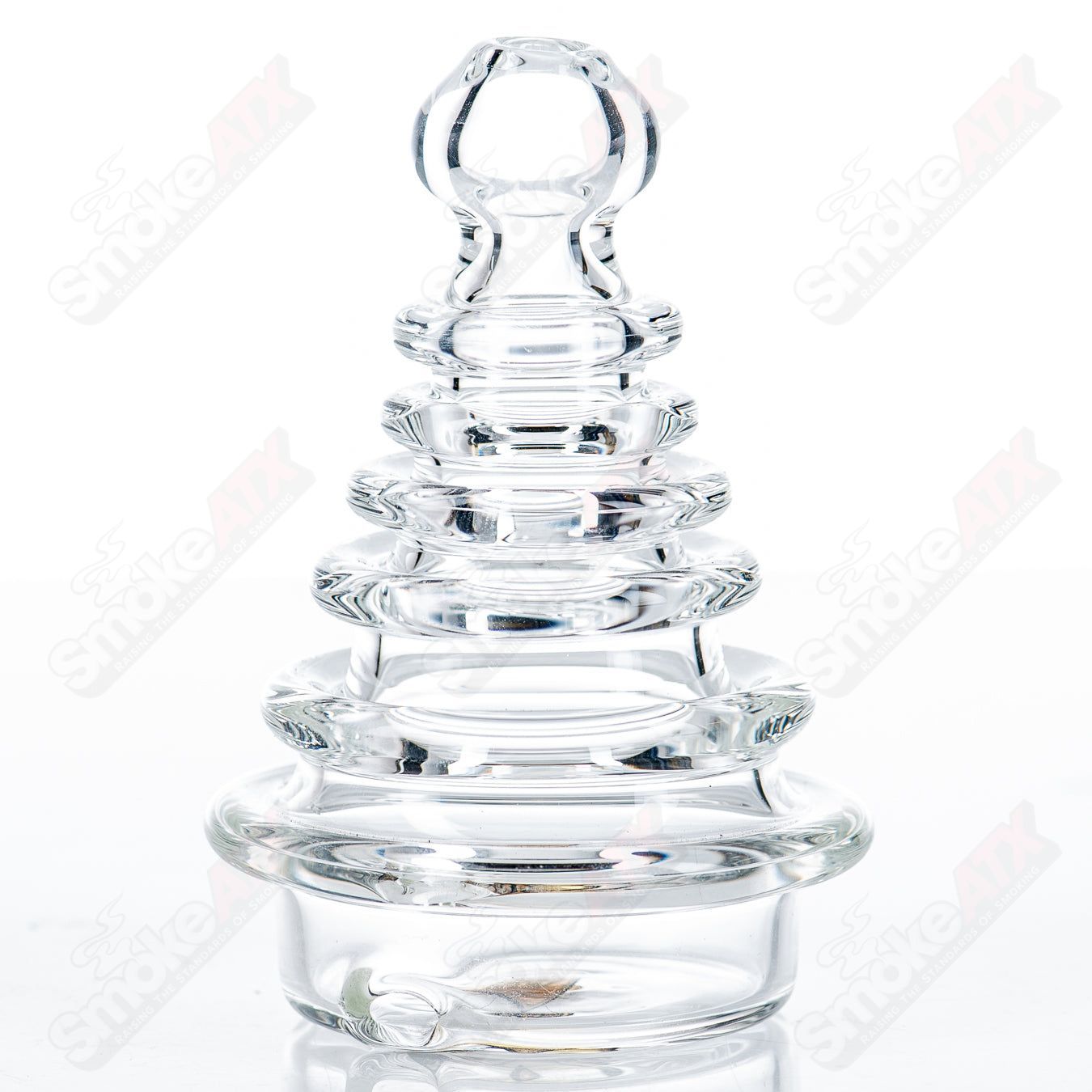 Clear Chessman Puffco Peak Dry Top by BoxFan - Smoke ATX