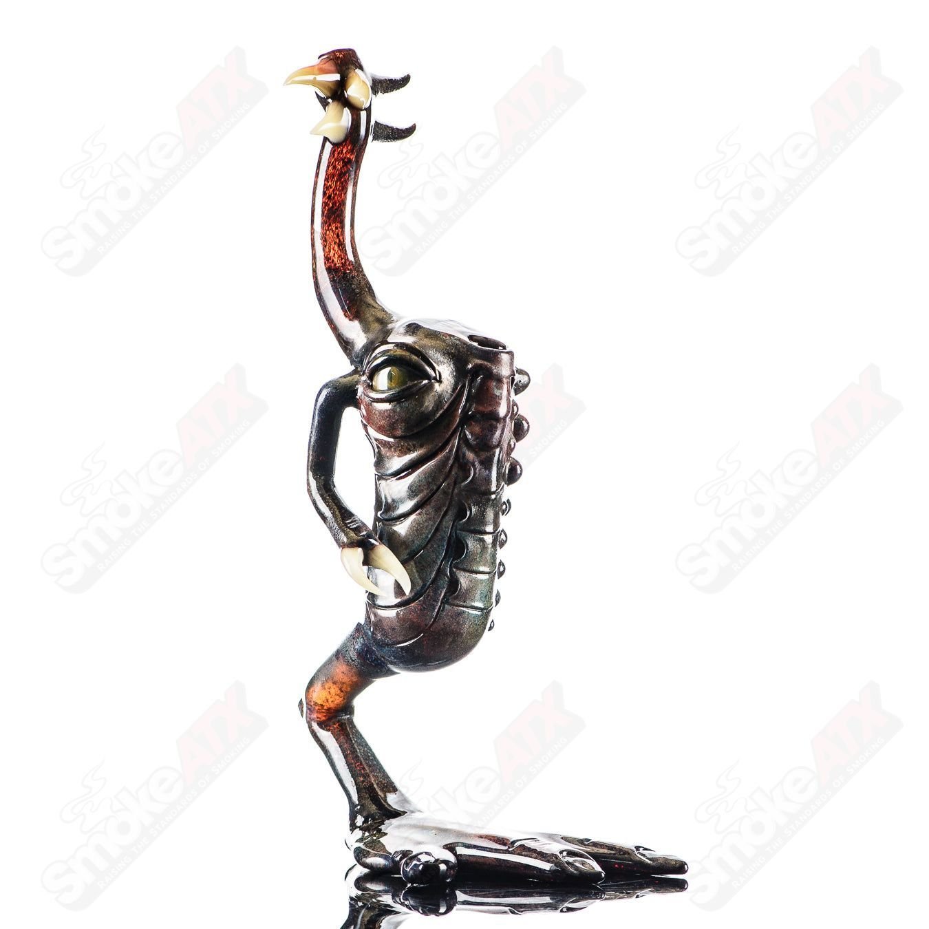 OG Big Footed Gill Creature (Aurora) 2012 Salt Glass - Smoke ATX
