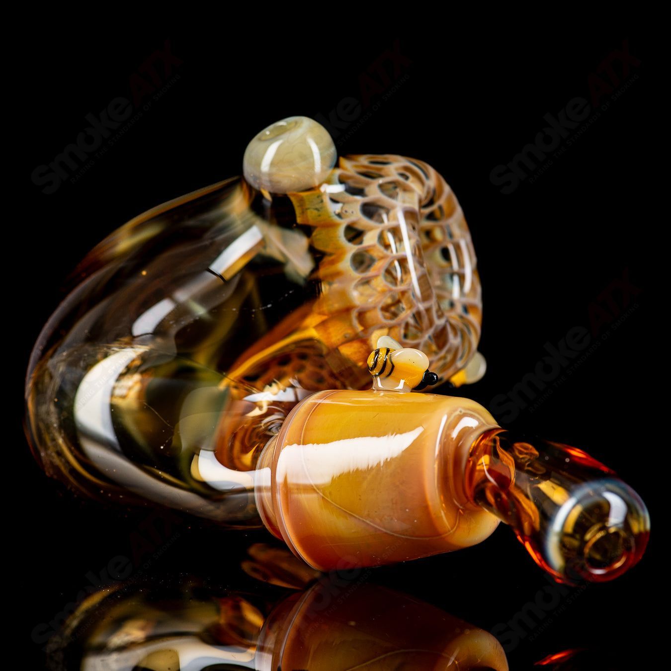 3-Hole Honeycomb Sherlock Joe P Glass - Smoke ATX