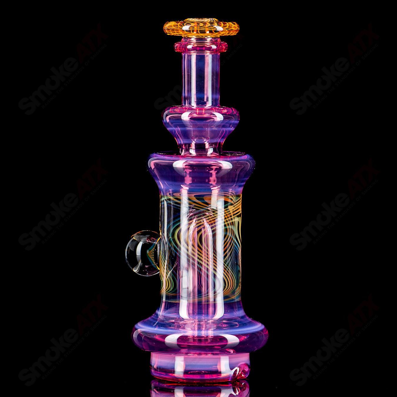 Telemagenta Puffco Water Top by Gatez Glass - Smoke ATX